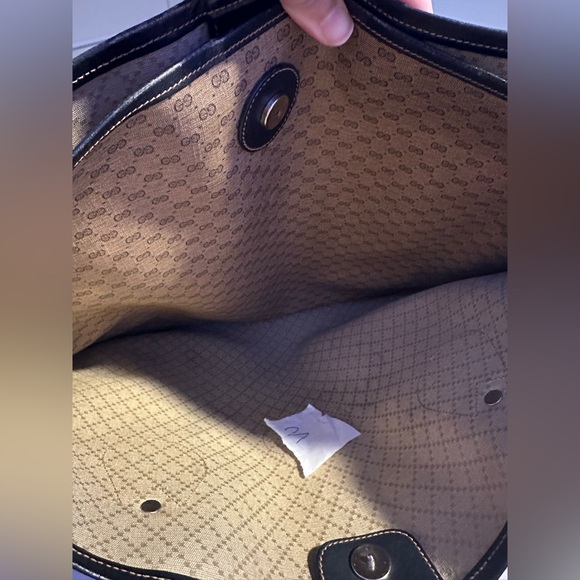 Gucci Brown Monogram Tote Bag - Picture 16 of 17